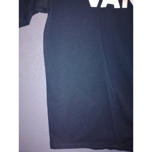 Vans Unisex Crew Neck Blue Lightly Used White Graphic Tee Shirt 100 Cotton - Picture 8 of 13